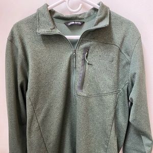Green North Face Pullover